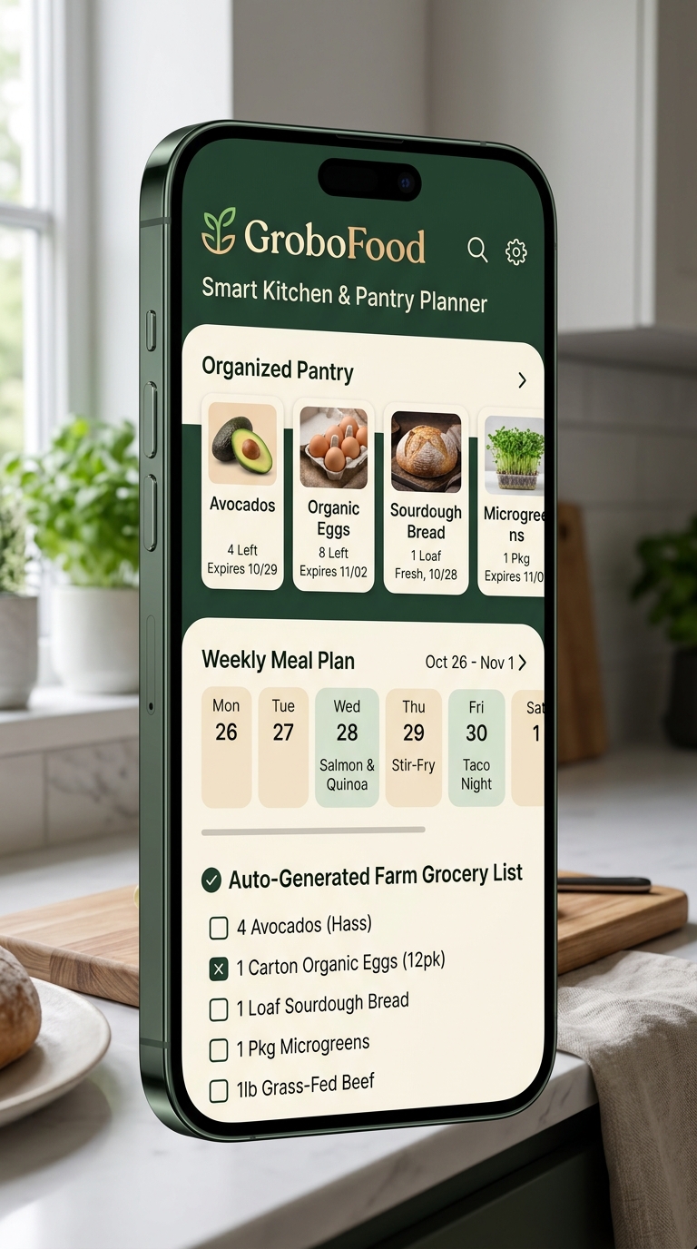 GroboFood Kitchen & Pantry Planner