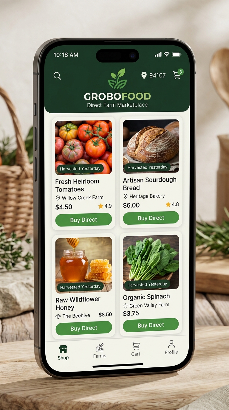 GroboFood Direct Farm Marketplace