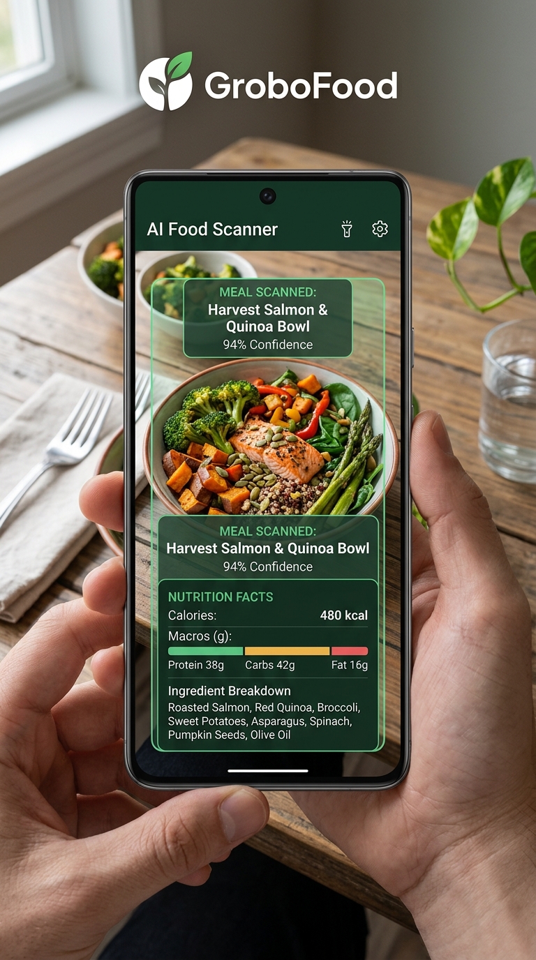 GroboFood Nutrition Goals & Meal Logging